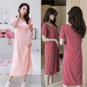  오노마 ONM 캡내장 노브라 원피스 모달 홈웨어 라운지웨어 볼륨업 8435218