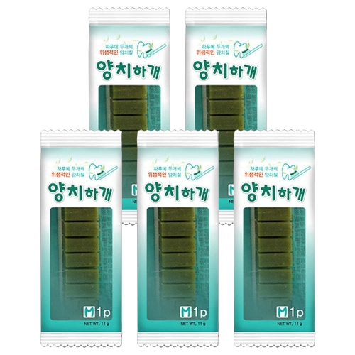 펫퍼스바이오캠 양치하개 덴탈케어 1p (5개)_이미지