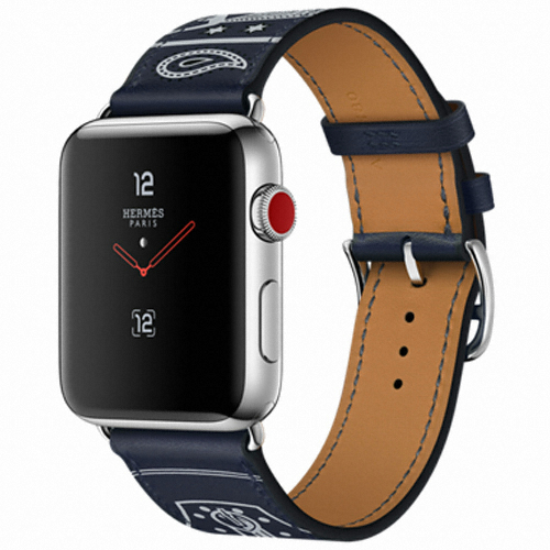 APPLE 워치 시리즈3 에르메스 42mm Cellular 스테인리스 스틸 (마린 갈라 싱글투어)_이미지