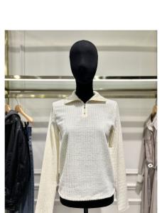 SISLEY 멜론 하이넥 반집업 블라우스 SAWS42461_이미지