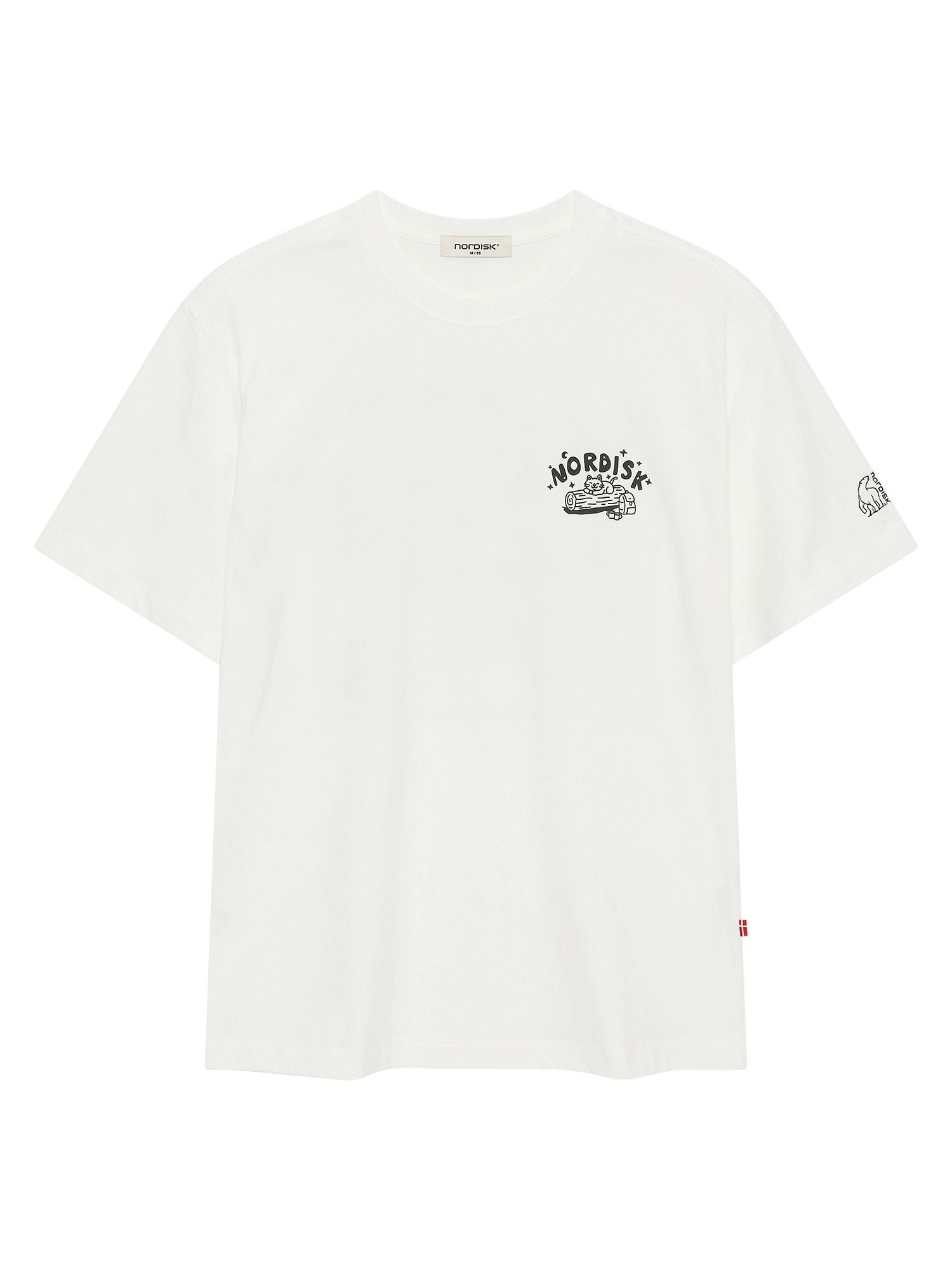 노르디스크 NORDISK 휘게 캠핑 반팔 티셔츠U_Off White 6130965