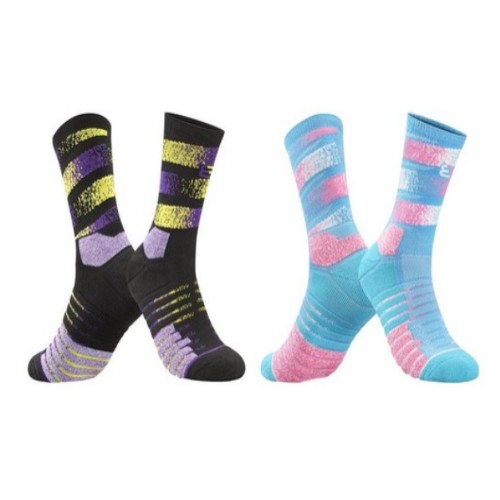 SNF 감각적 색감 헬스양말 JIA08 2켤레 (블랙+스카이블루)_이미지