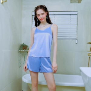 솔브 시원한 폴리 DTY 샤무즈 솔리드 여름광고 여성 하프슬립_K SHSD405_T_이미지