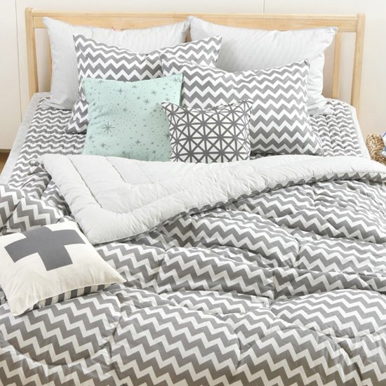 동진침장 올리비아데코 레일2 순면 차렵이불 (퀸 Q)