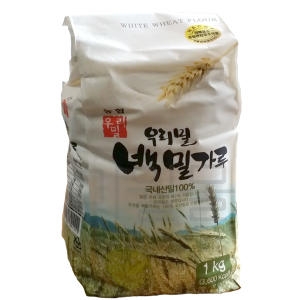 우리밀 우리밀 백밀가루 1kg이미지입니다. 누르면 해당 게시물로 새창이동합니다.