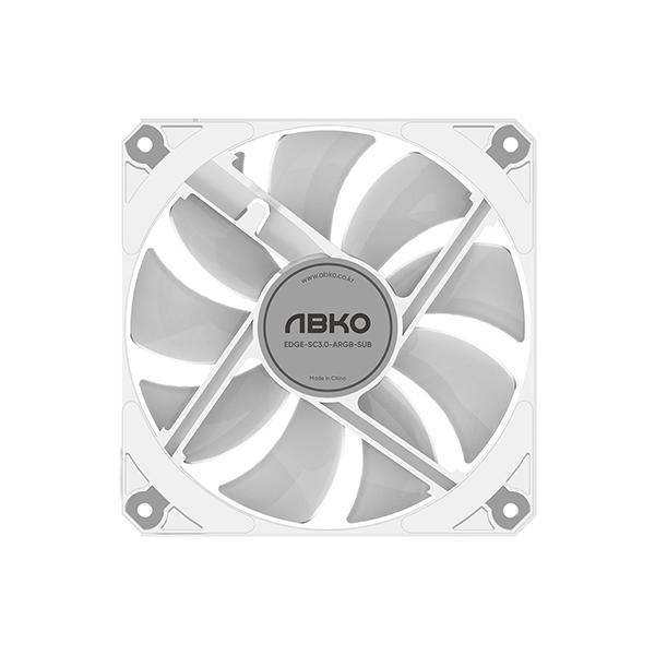 앱코 엣지 듀얼 120 ARGB 스마트쿨링 (화이트)_이미지