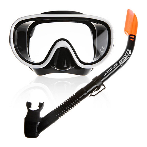 투사 UC-0101 WBK 마스크+스노클 세트