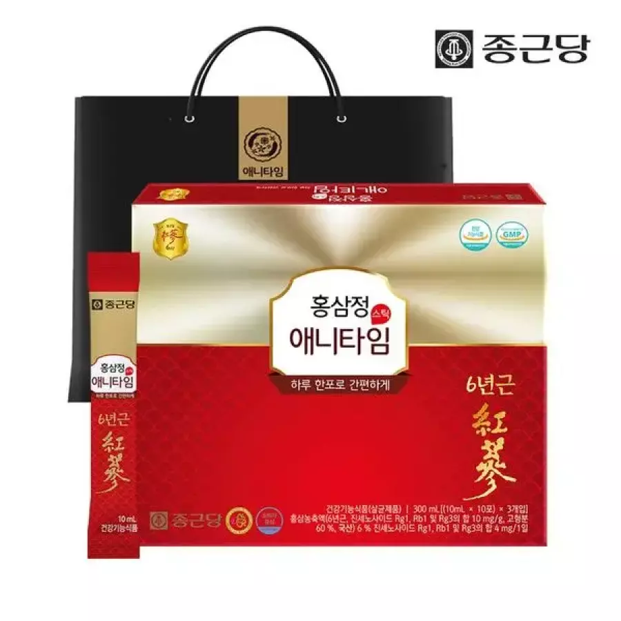 종근당건강 홍삼정 애니타임 스틱 10ml 30포 (3개)_이미지