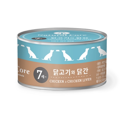 네츄럴코어 시니어 닭고기와 닭간 캔 95g (1개)_이미지