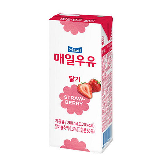 매일유업 매일우유 딸기 (멸균) 200ml (1개)