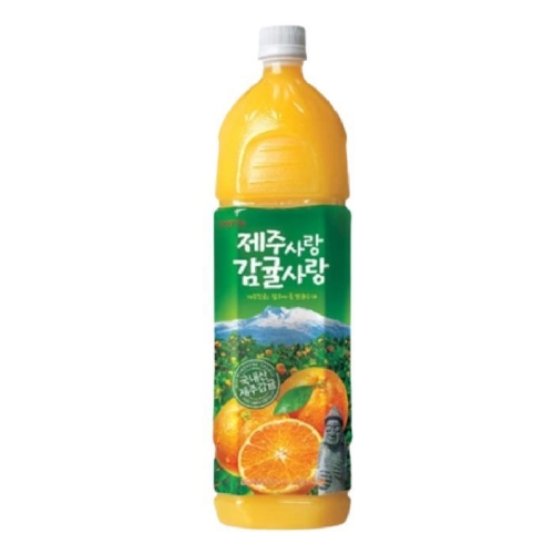 롯데칠성음료 제주사랑 감귤사랑 1.5L (2개)
