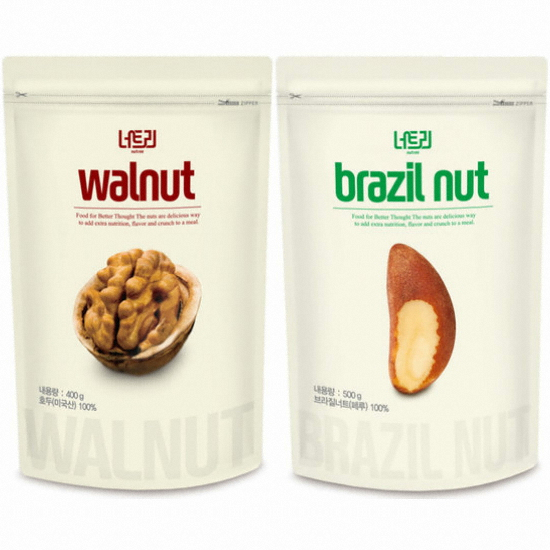 너트리 호두 1/4태 400g + 브라질너트 500g