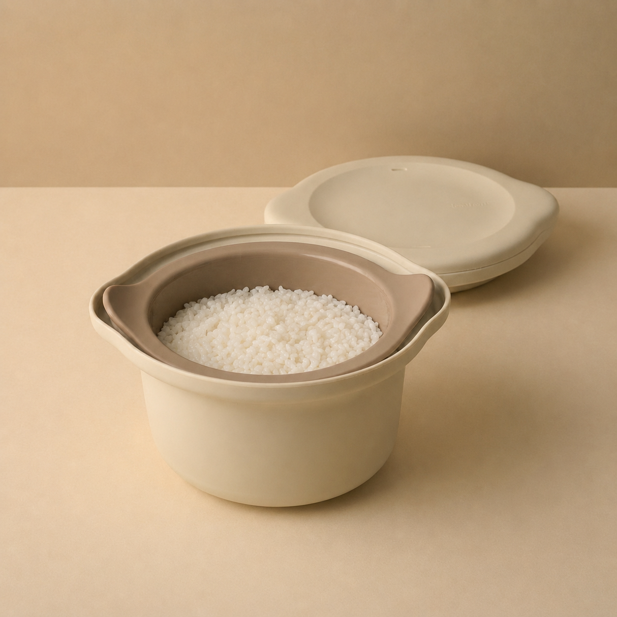 바로한끼 실리콘 칼로리컷 밥솥 1.4L