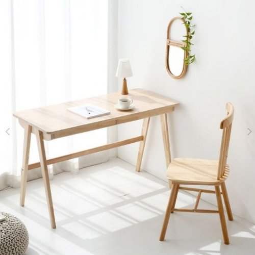르봉상점 필기구 수납서랍 둥근모서리 폭좁은 사이드 책상 55cm (1200x550)_이미지
