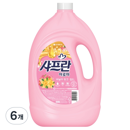 샤프란 아로마 바닐라 핑크 3.1L (6개)_이미지