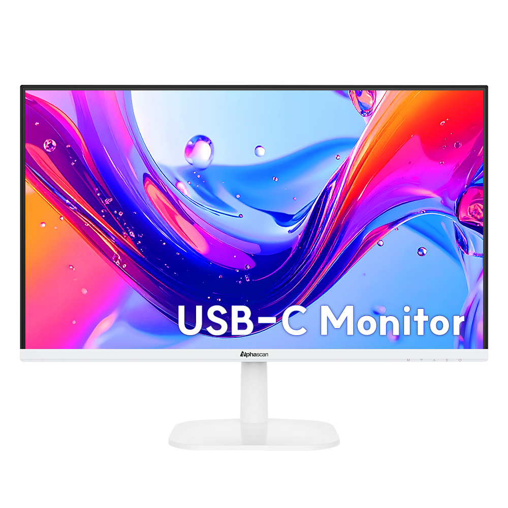 알파스캔 2726UC 4K UHD USB-C 화이트 보더리스 IPS 시력보호 HDR 무결점