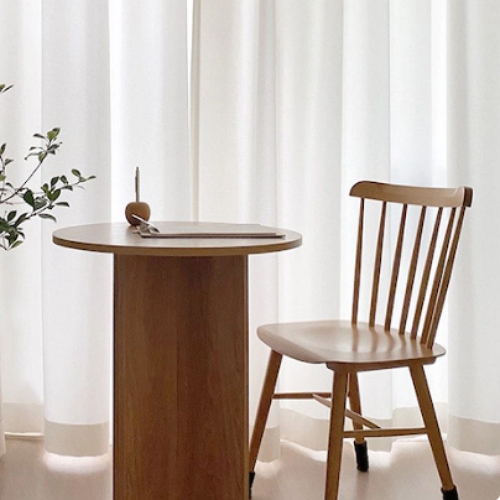 우드레이 홈카페 원형 식탁 600 (의자별도)_이미지