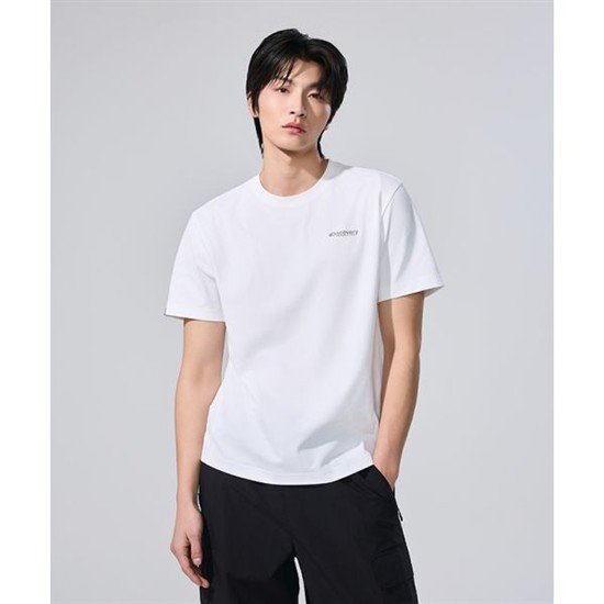  디스커버리 익스페디션 에버딘 스몰로고 반팔티셔츠 DMRS63063-WHS