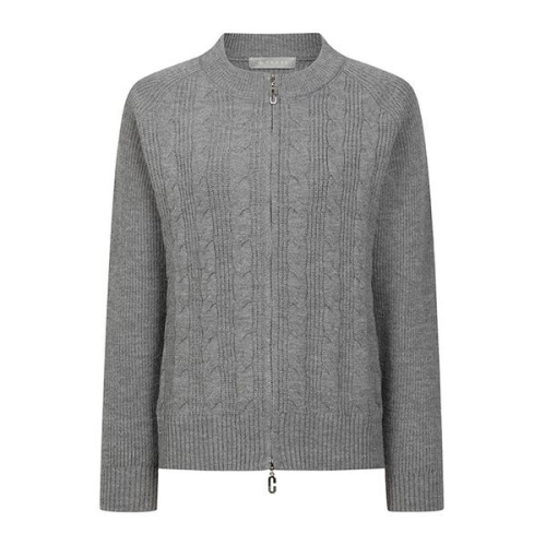 예쎄 꽈배기 집업 니트 가디건 S6SCD014A