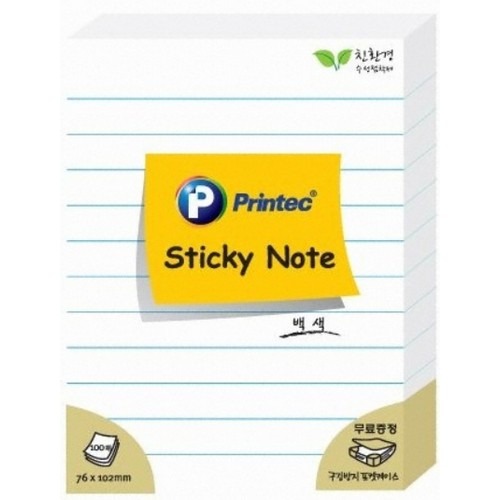 프린텍 노트형 스티키노트 L76102Y (3개)