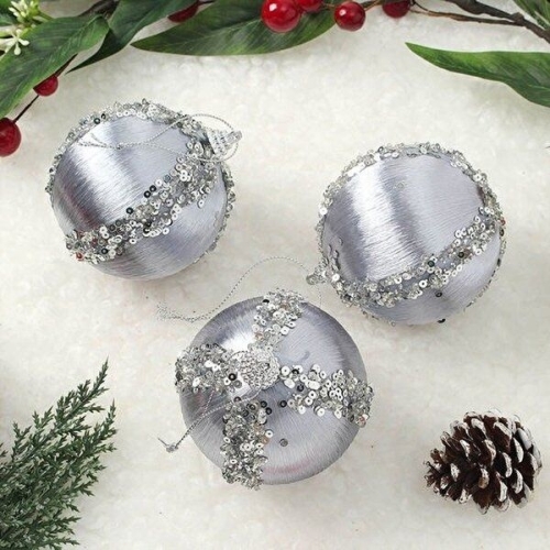 프린세스 브이와이 VCMPC3E2 글리터 장식볼 크마스트리 실키 3p 8cm