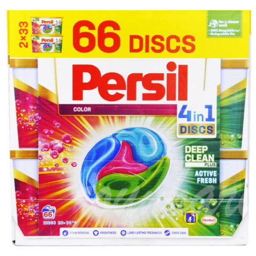 퍼실 ㅤ딥클린 4in1 디스크 컬러 캡슐세제 33개입 (2개)_이미지