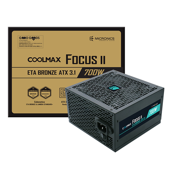마이크로닉스 COOLMAX FOCUS II <b>700W</b> ETA브론즈 ATX3.1