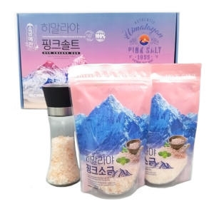 핑크솔트 선물세트 250g 2 그라인더 포함 핑크솔트 선물세트 250g 2