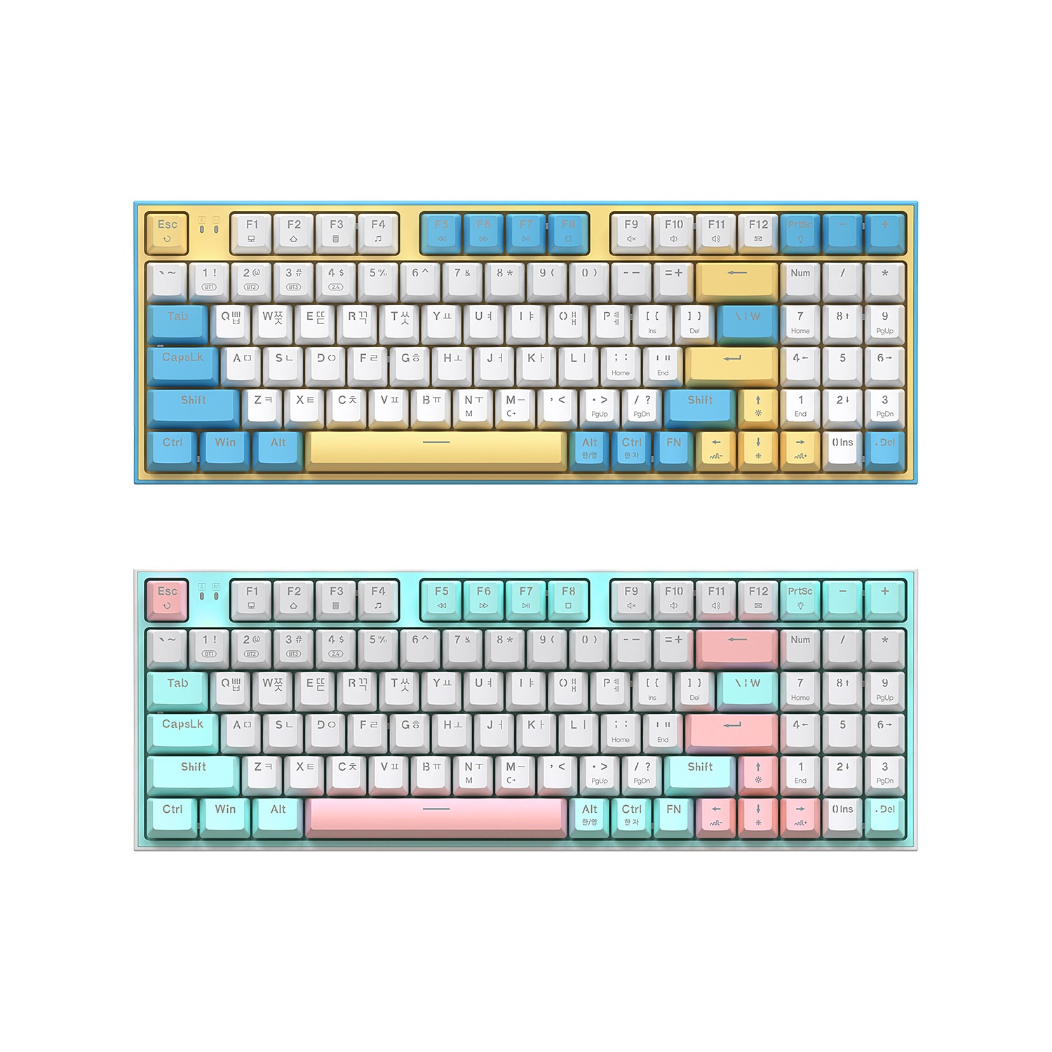 앱코 AN94BT 무선 블루투스 기계식 솜사탕 (청축)