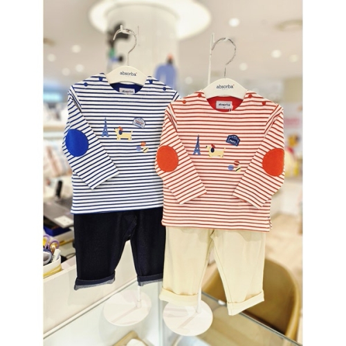 압소바 의류 페르 ST 아기 상하복 2벌세트 26년봄신상 A3A121292_이미지