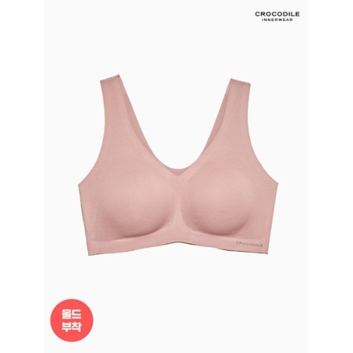 감탄 라이크라 쉘론 몰드부착 V넥 브래지어