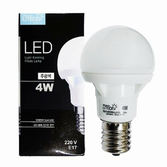 LED E17 미니 크립톤전구 주광색 4W