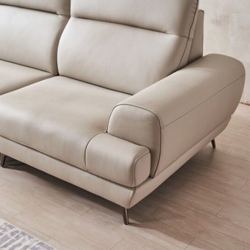 다우닝 디오스 전체 천연가죽 소파 4인용 (스툴별도)_이미지