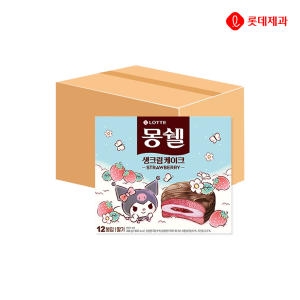 롯데제과 산리오 몽쉘 딸기 생크림 케이크 384g (8개)