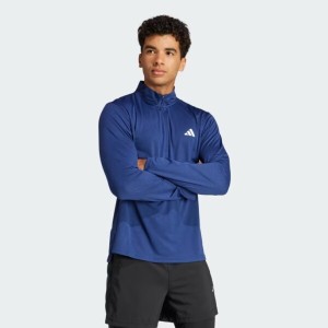 아디다스 퍼포먼스 반집업 트레인 에센셜 트레이닝 긴팔 티 IT5447_이미지