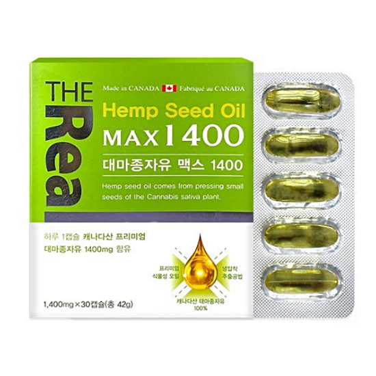 더리얼 대마종자유 맥스 1400 30캡슐