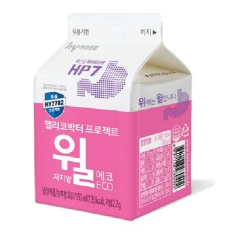 에치와이(HY) 헬리코박터 프로젝트 저지방 윌 에코 180ml