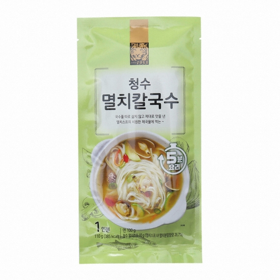 청수식품 청수 멸치칼국수 110g이미지입니다. 누르면 해당 게시물로 새창이동합니다.