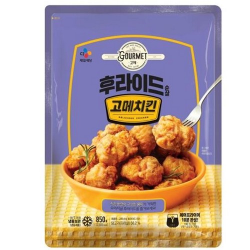CJ제일제당 고메 순살후라이드 고메치킨 850g (1개)