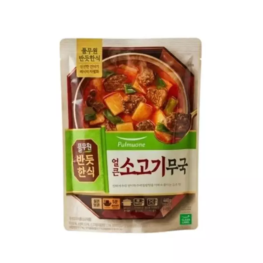 풀무원 반듯한식 얼큰 소고기무국 460g
