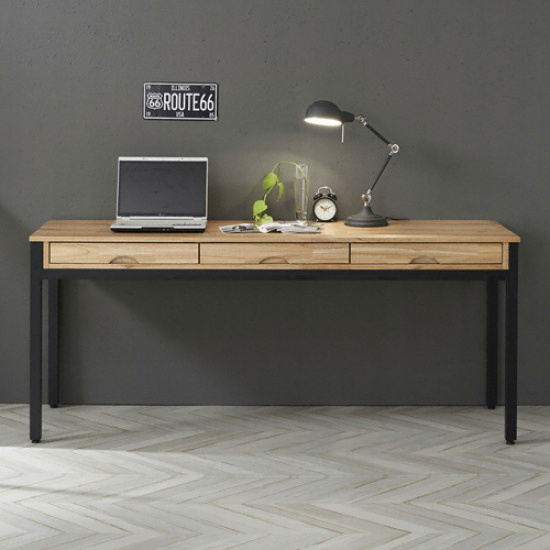 하이파가구 캐빈 참죽스틸책상 (1800x600)