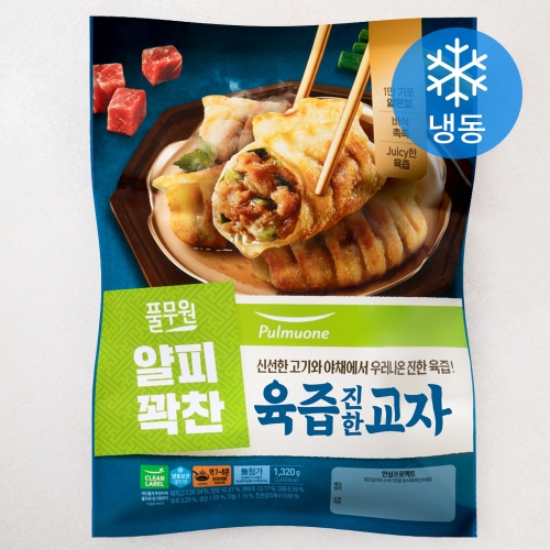 풀무원 얄피꽉찬 육즙 진한 교자 냉동 1.32kg (1개)_이미지