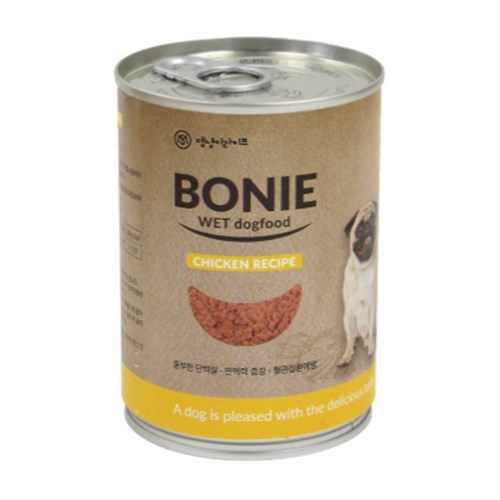 에스엠펫 보니 웨트캔 치킨 375g (24개)