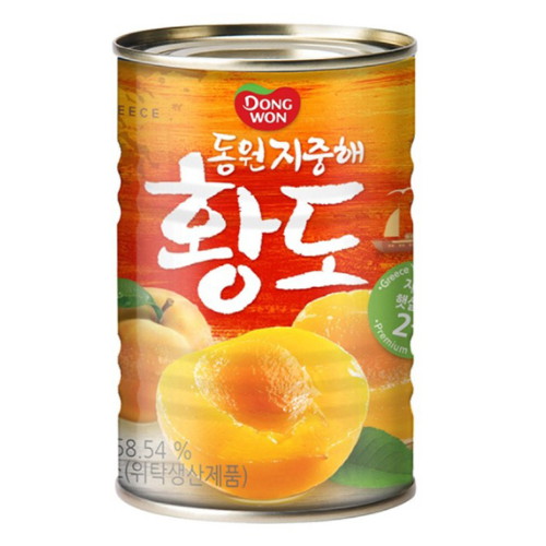 동원F&B 지중해 황도 2절 410g (1개)