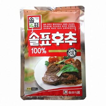 솔표식품 솔표<b>후추</b> 200g