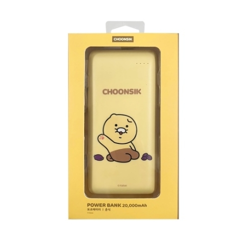 아이콘스 카카오프렌즈 18W 하이 춘식이 보조배터리 CS-20PB-007 20000mAh