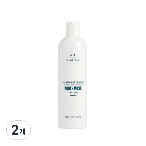 더바디샵 화이트 머스크 센티드 바디 로션 400ml (2개)_이미지