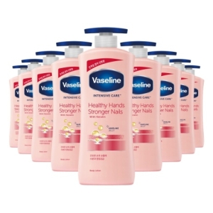 바세린 인텐시브 케어 헬씨 핸드 앤 스트롱거 네일 로션 600ml (9개)_이미지