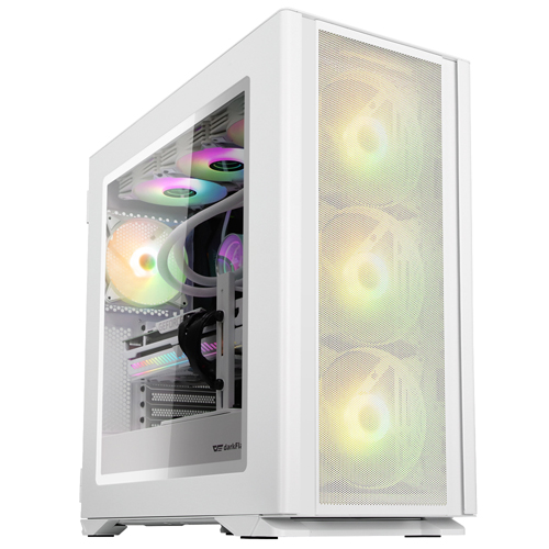 darkFlash DLX200 MESH RGB 강화유리 (화이트)_이미지