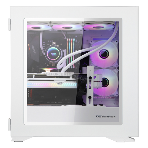 darkFlash DLX200 MESH RGB 강화유리 (화이트)_이미지